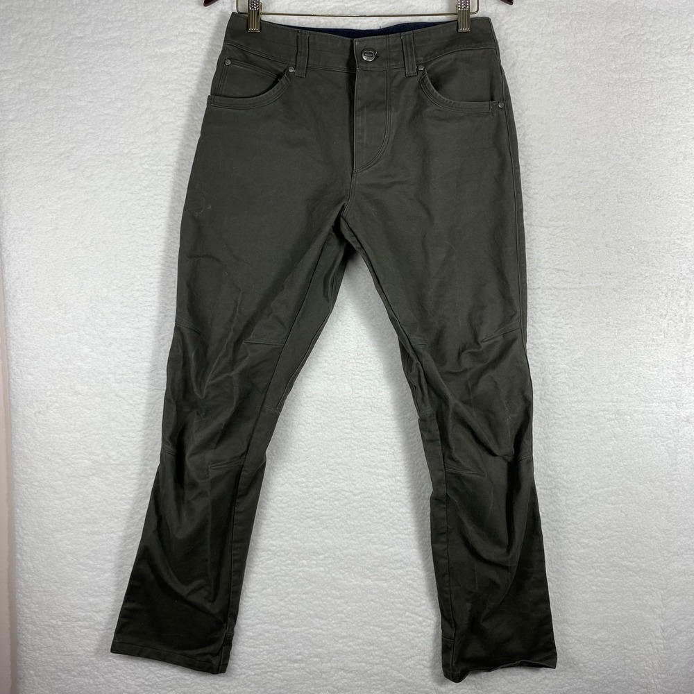 Kuhl Free Rydr Mens Pants 30x30 Dark Olive Green Tapered Fit Hiking Outdoor